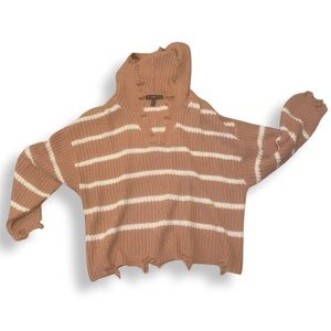 Pink Derek Heart lightweight hoodie. Size 1X.